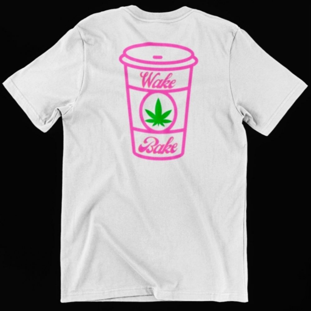 Wake & Bake Cannabis Coffee T-Shirt - Express Your Unique Style!